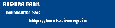 ANDHRA BANK  MAHARASHTRA PUNE    banks information 